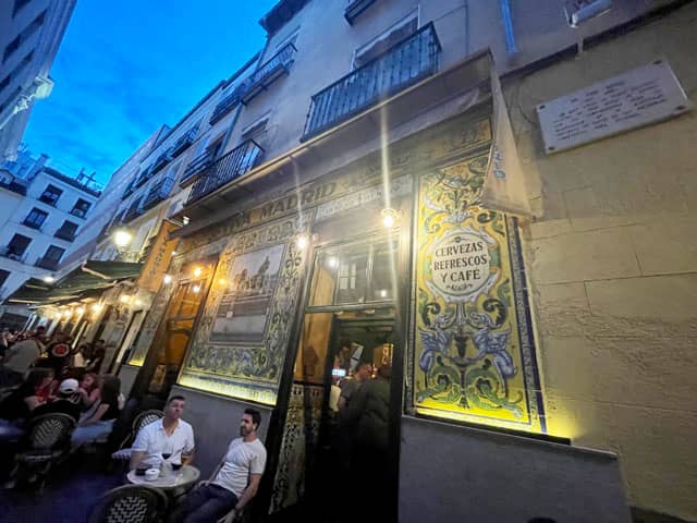 VIVA Madrid, a historic tavern in Madrid, Spain was established in 1856 and is known for its traditional tapas, cocktails and colorful ceramic tile facade.