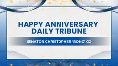 Senator Christopher 'Bong' Go Celebrates DAILY TRIBUNE's 26th Anniversary