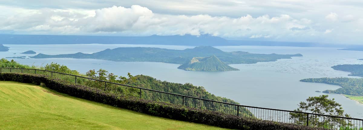 A PANORAMIC paradise. The scenic view of Taal Volcano and Taal Lake from the Presidential Villa.