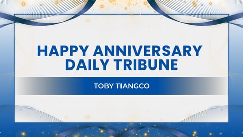 Toby Tiangco Celebrates DAILY TRIBUNE's 26th Anniversary