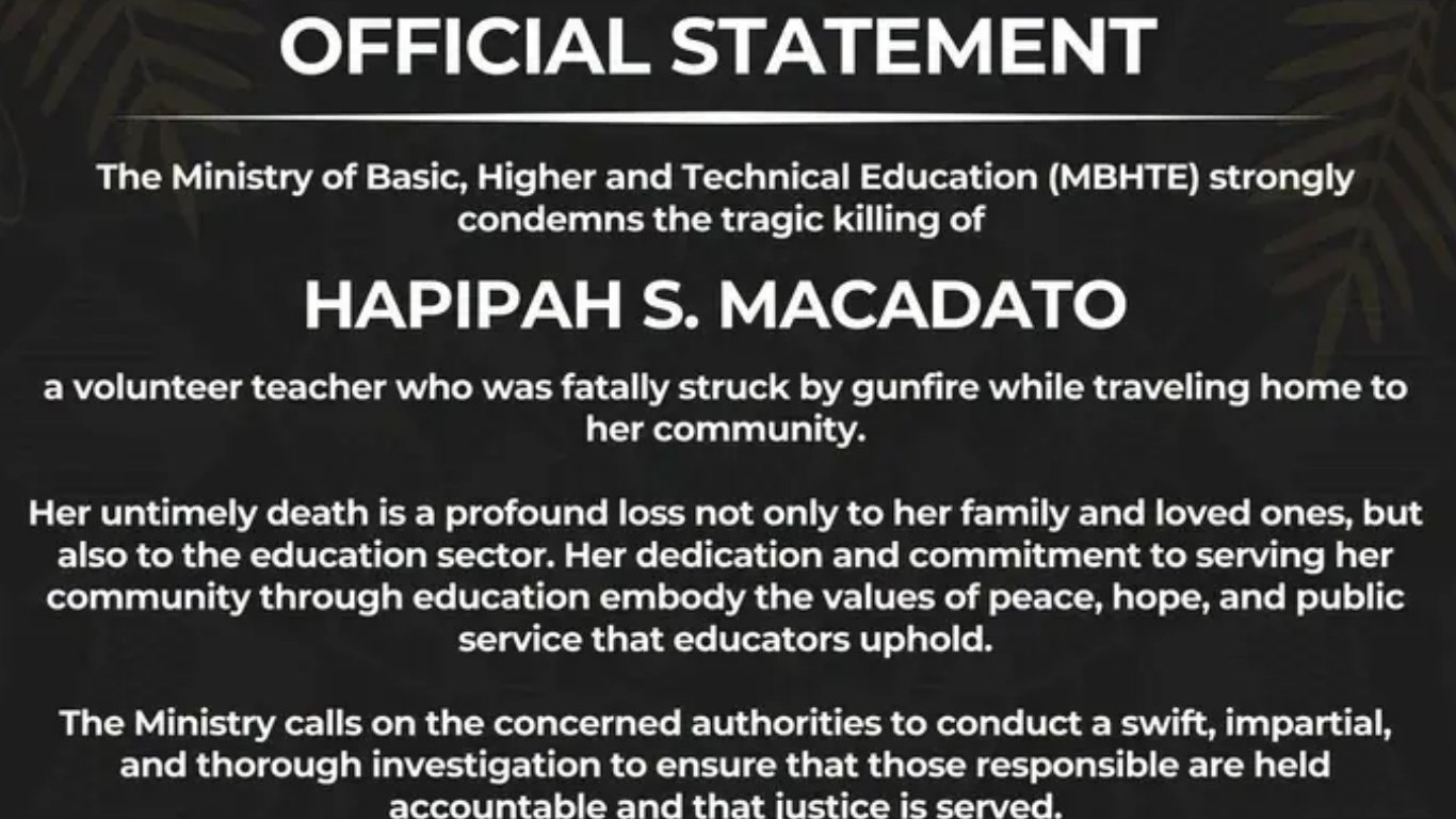 Stray bullet kills teacher during deadly   ambush