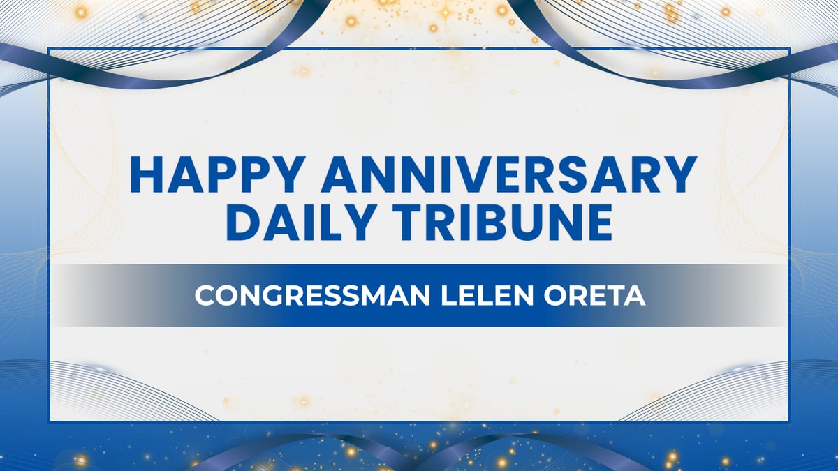 Congressman Lenlen Oreta Celebrates DAILY TRIBUNE's 26th Anniversary