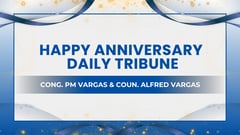 OUR WARMEST CONGRATULATIONS DAILY TRIBUNE
