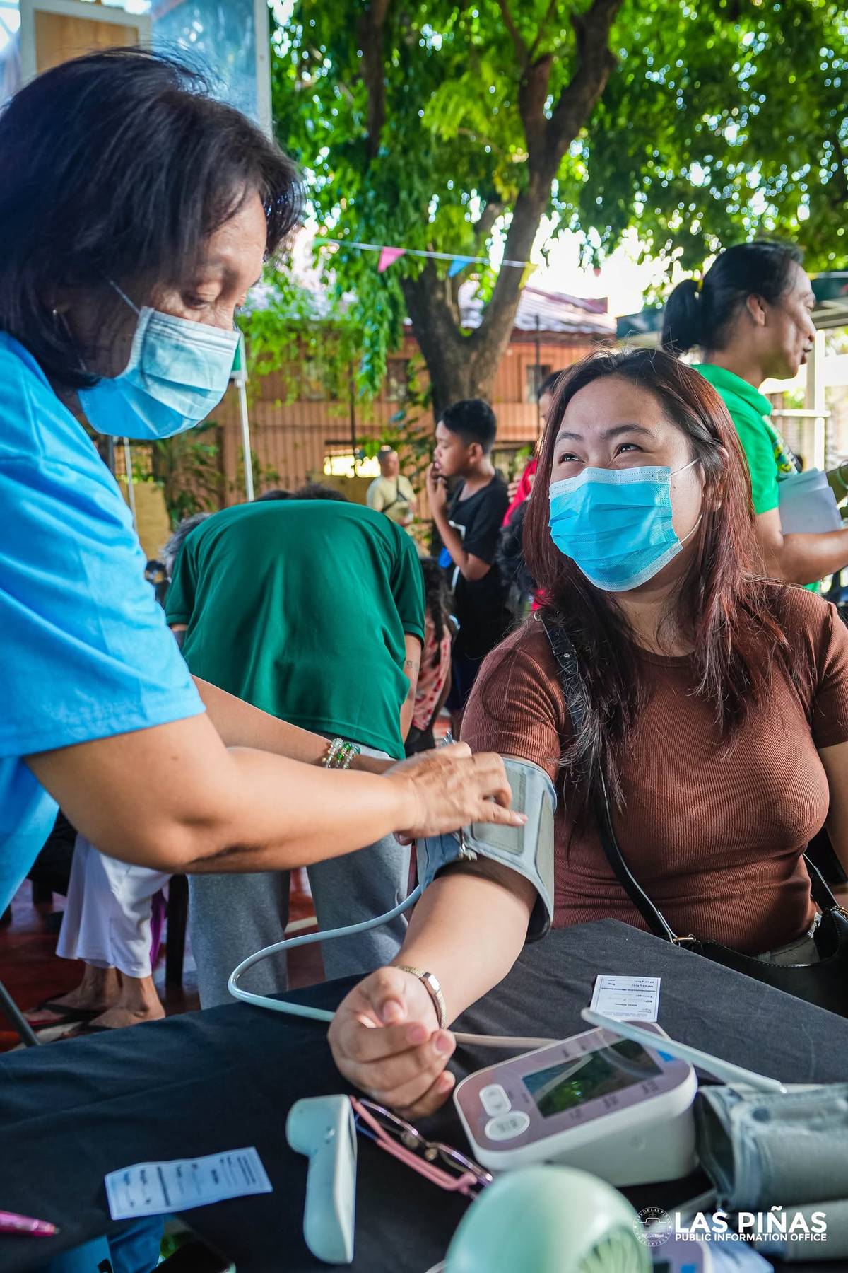 MAYOR April Aguilar leads a Health and Wellness Caravan at the Equitable Covered Court in Barangay Talon Kuatro, delivering vital medical services to 500 local beneficiaries.