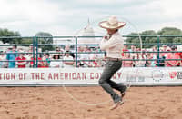 A PERFORMER displays rope tricks in a paddock at the ‘Great American State Fair’ on the National Mall on 25 June 2026 in Washington, DC. The Freedom 250-backed Great American State Fair celebrating the 250th anniversary of the United States runs through 10 July.