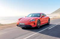 COASTAL roads give the 2027 Porsche Taycan a fitting backdrop as Porsche adds E-Shift with virtual gears to sharpen the electric driving feel.