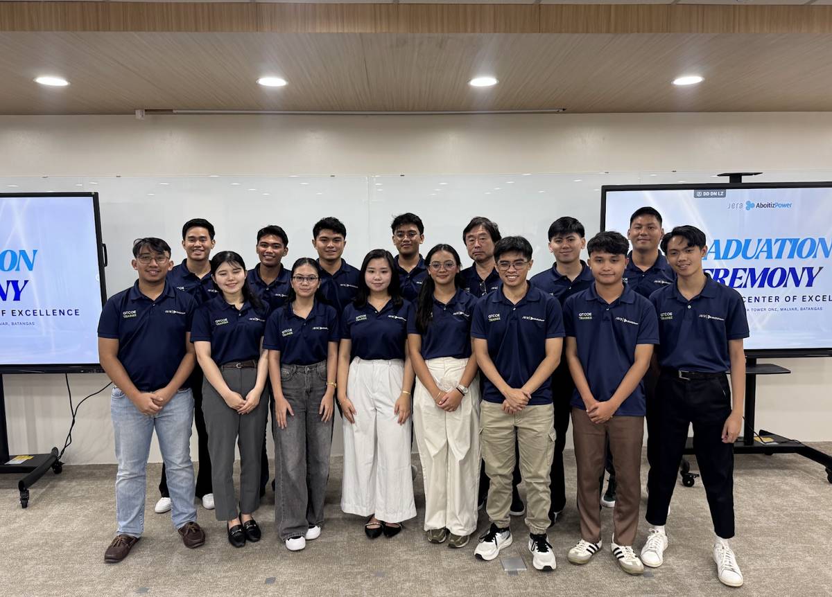 The first batch of Filipino and Japanese trainees take a class picture following their successful completion of the GTCOE’s Operations and Maintenance Basic program.