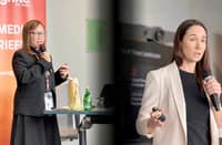 PALO Alto Networks country manager Bernadette Nacario (left) and Unit 42 vice president and managing partner for Japan and Asia Pacific Philippa Cogswell (right) speak at a Tuesday media briefing on the benefits, risks and opportunities today’s AI-driven world presents.