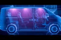 SANITIZING light spreads through a vehicle cabin as Hyundai Motor and Kia test Plasma Care UVC technology for future mobility use.
