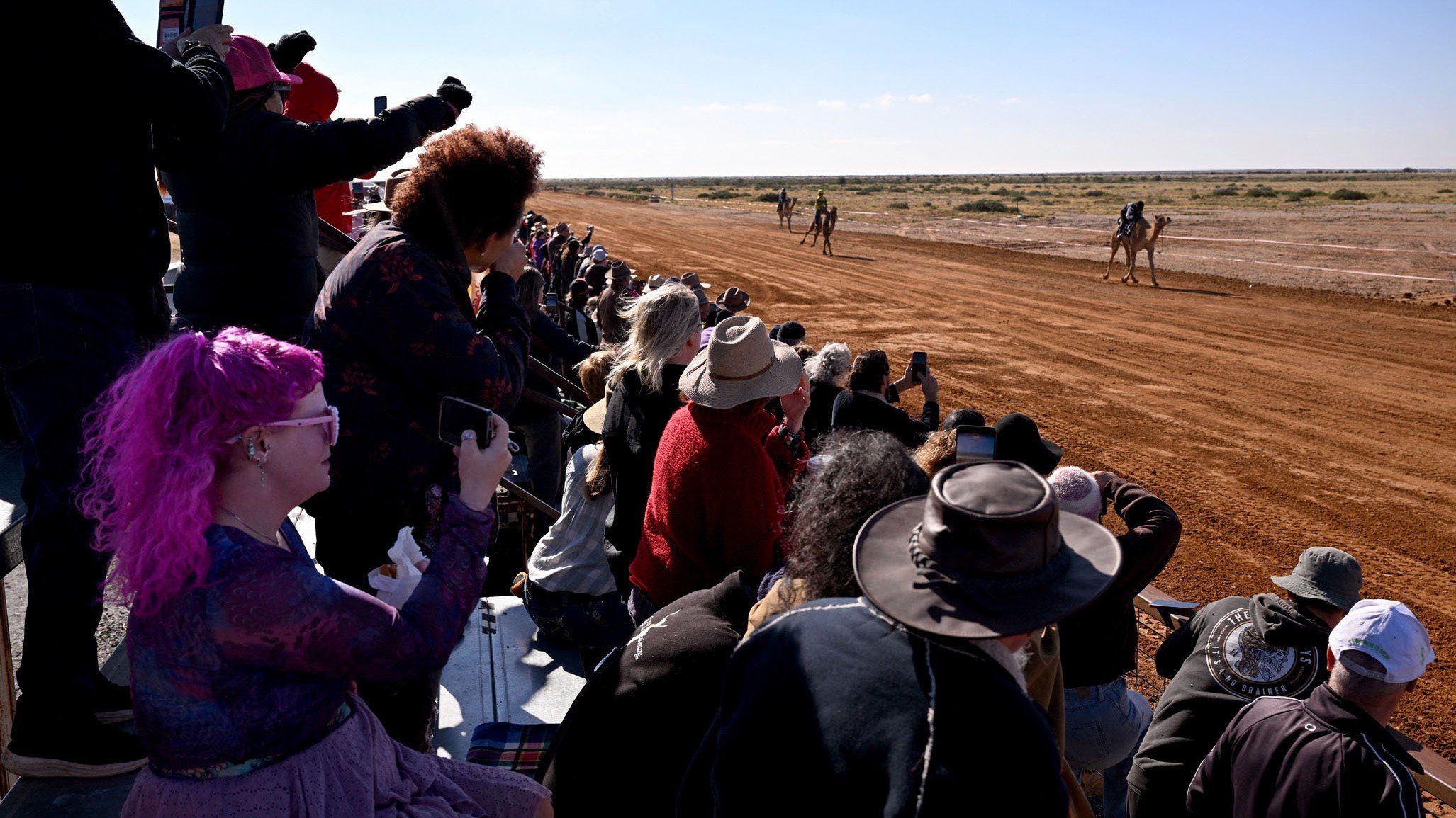 ‘HIGH-STRUNG’ CAMELS RACE IN AUSTRALIAN OUTBACK