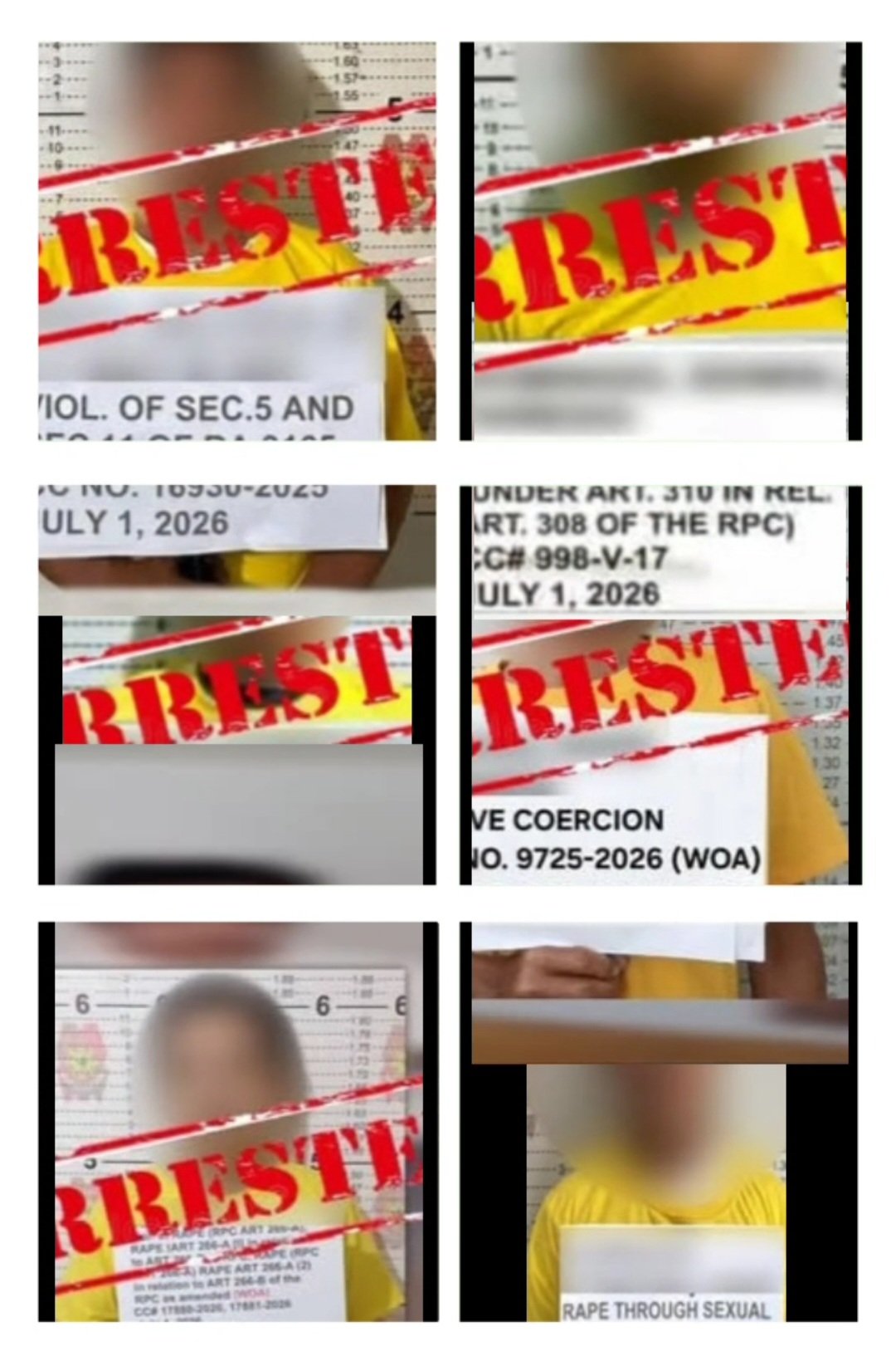 6 most wanted persons arrested in Tarlac manhunt operations