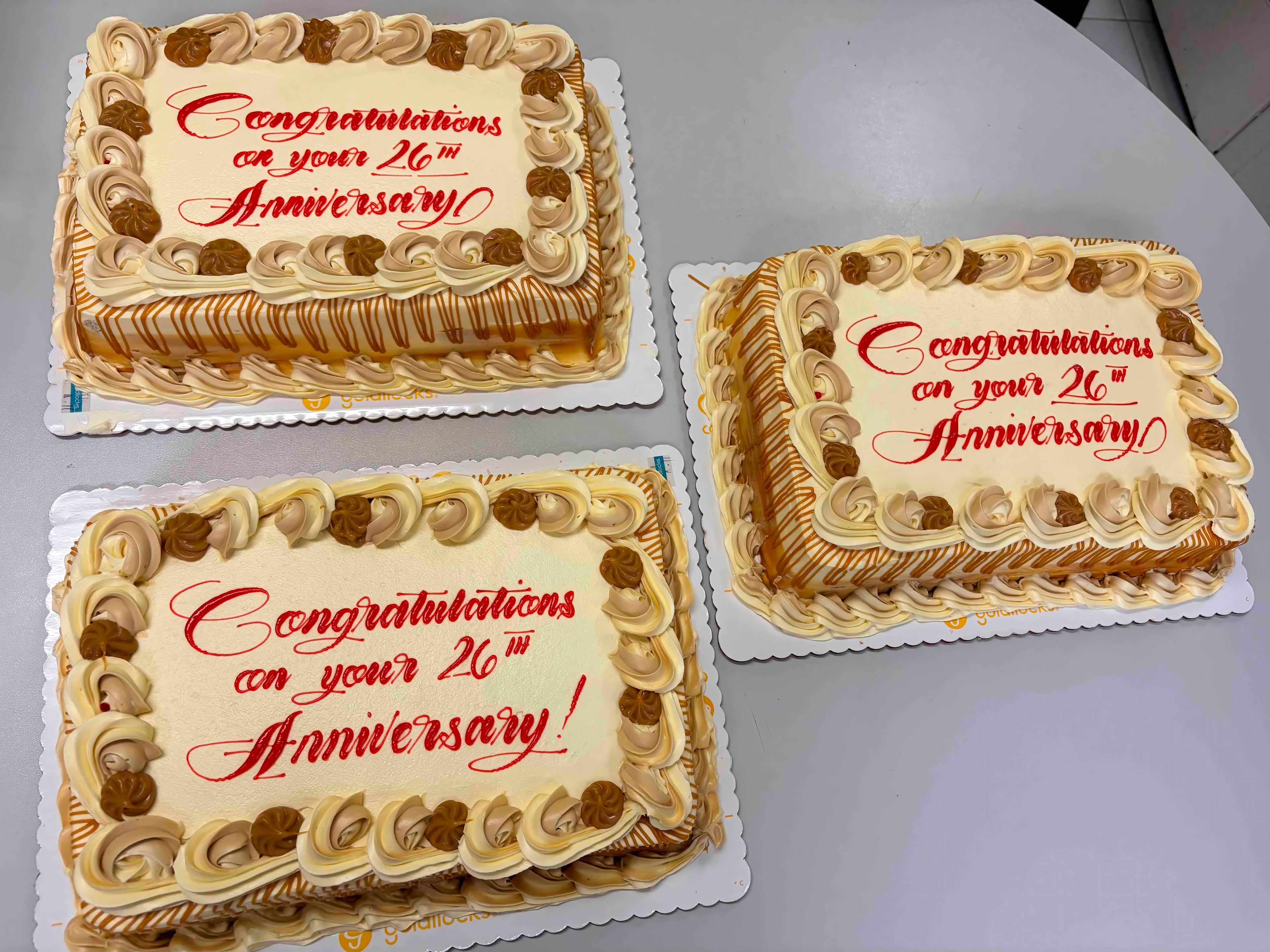 A rich and luscious caramel cake from Goldilocks, the sweetest way to celebrate 26 years.