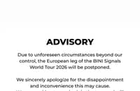 Binis official statement as posted on their social media accounts