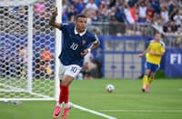 KYLIAN Mbappe celebrates after scoring a goal that gave France a 2-1 win over Ivory Coast in the Round of 32 of the FIFA World Cup on Tuesday.