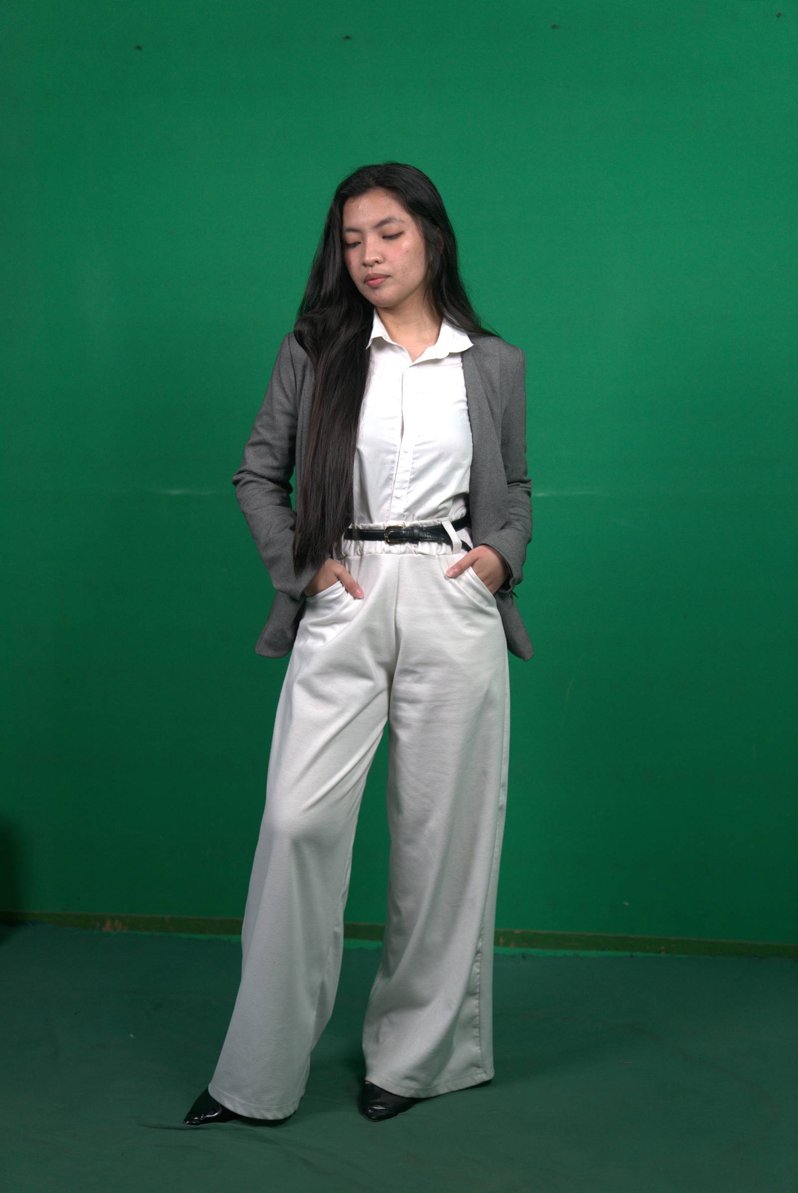 AND Genalie Eclipse in coordinated business casual looks.