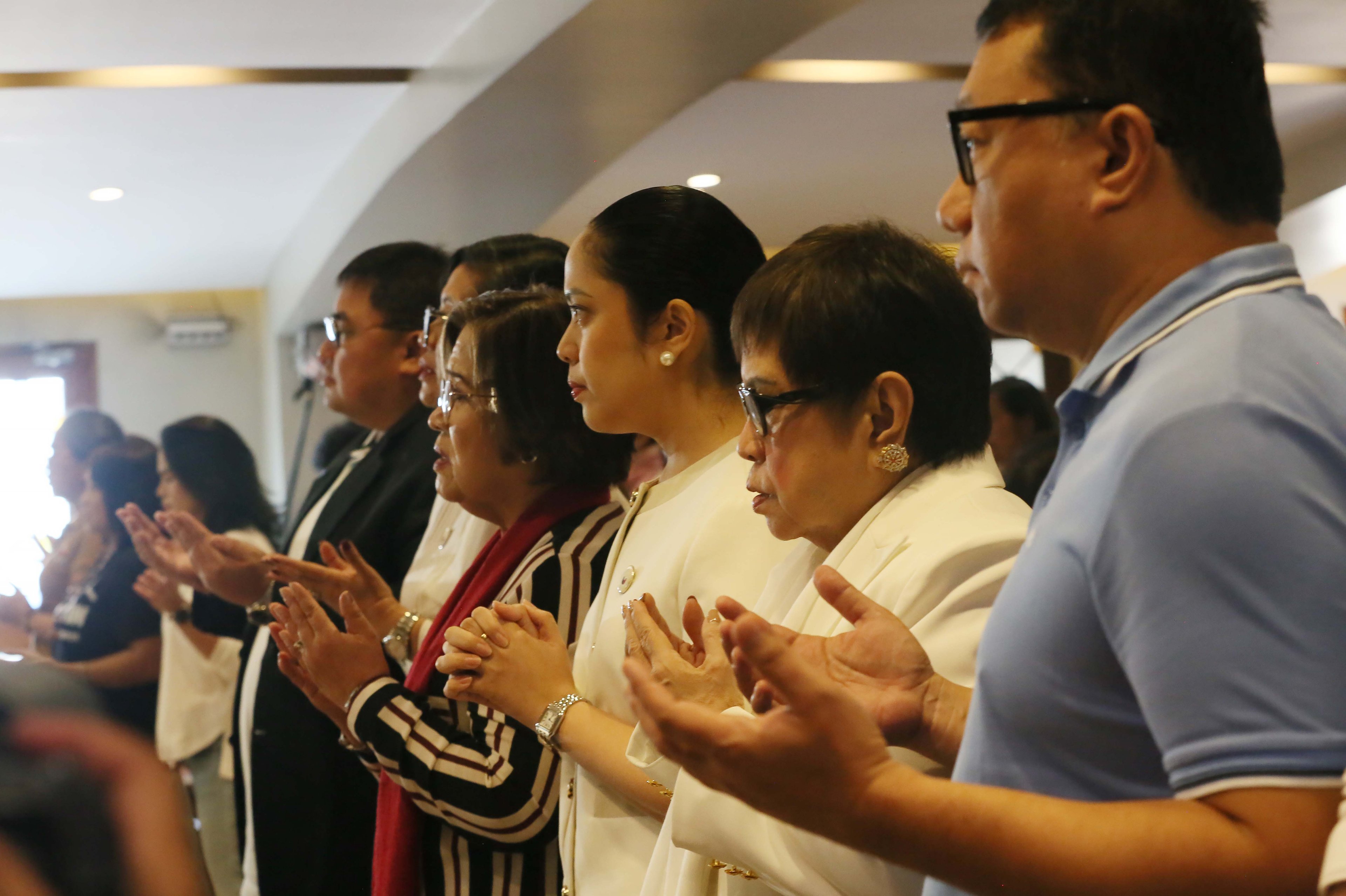 (July 02 2026)House of Representatives Prosecutors and private prosecutors led by Batangas 2nd District Rep. Gerville Luistro attend a mass at the Chapel of the Nativity, Immaculate Conception Cathedral in Quezon City on Thursday, July 2, 2026. for the upcoming impeachment trial against Vice President Sara Duterte. Photo/Analy Labor