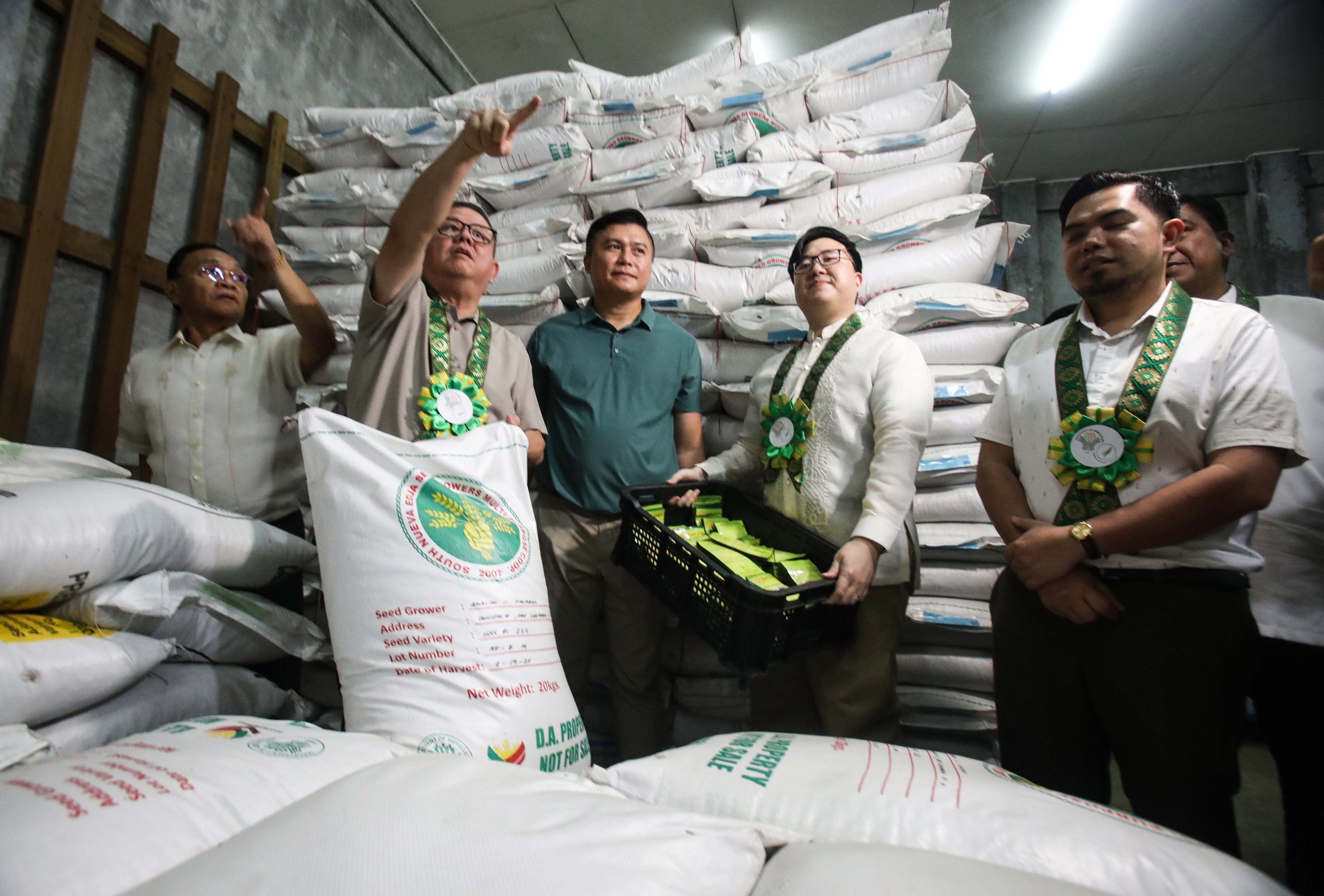 (July 02 2026) Department of Agriculture Secretary Francisco P. Tiu Laurel Jr. and Bureau of Plant Industry Director Glenn Panganiban and other officials, inspect the newly inaugurated National Seed Reserve Facility at the Bureau of Plant Industry compound in Quezon City on Thursday, July 2, 2026. The solar operated facility aims to serve as a long-term repository of quality seeds for regular crop production and post-disaster recovery, helping strengthen the country's food security. Photo/Analy Labor