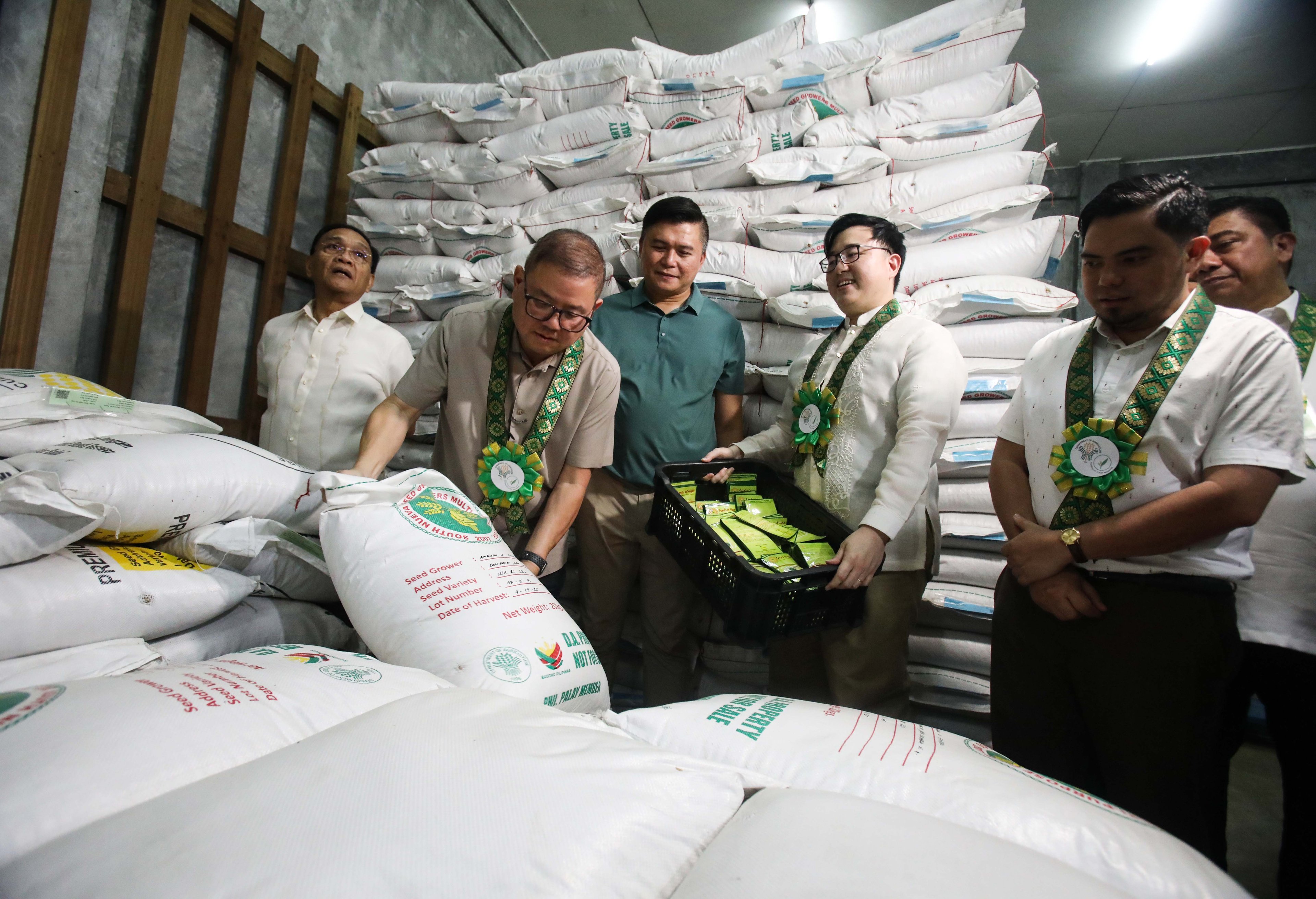 (July 02 2026) Department of Agriculture Secretary Francisco P. Tiu Laurel Jr. and Bureau of Plant Industry Director Glenn Panganiban and other officials, inspect the newly inaugurated National Seed Reserve Facility at the Bureau of Plant Industry compound in Quezon City on Thursday, July 2, 2026. The solar operated facility aims to serve as a long-term repository of quality seeds for regular crop production and post-disaster recovery, helping strengthen the country's food security. Photo/Analy Labor