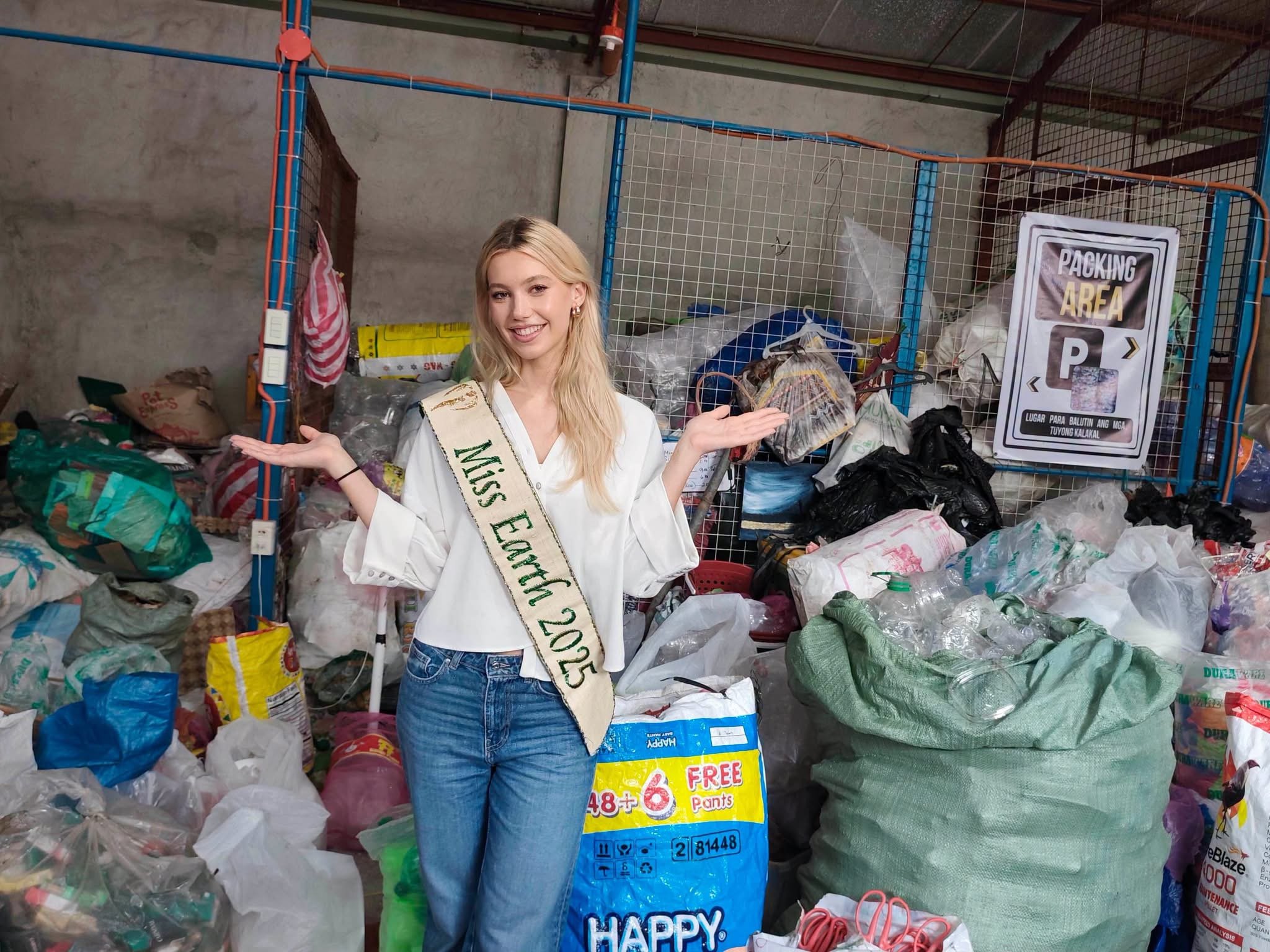 Miss Earth 2025 Nathalie Puskinova joins Baseco coastal clean-up