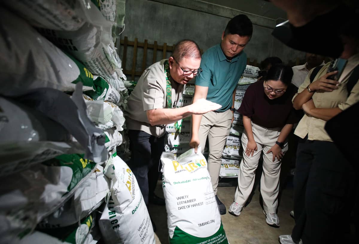 (July 02 2026) Department of Agriculture Secretary Francisco P. Tiu Laurel Jr. and Bureau of Plant Industry Director Glenn Panganiban and other officials, inspect the newly inaugurated National Seed Reserve Facility at the Bureau of Plant Industry compound in Quezon City on Thursday, July 2, 2026. The solar operated facility aims to serve as a long-term repository of quality seeds for regular crop production and post-disaster recovery, helping strengthen the country's food security. Photo/Analy Labor