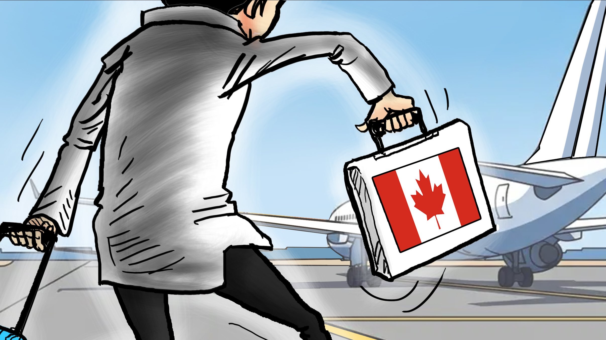  Ship flounders; gone to Canada
