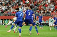GONCALO Ramos scores on a header that gave Portugal a 2-1 win over Croatia in the Round of 32 of the FIFA World Cup on Friday.