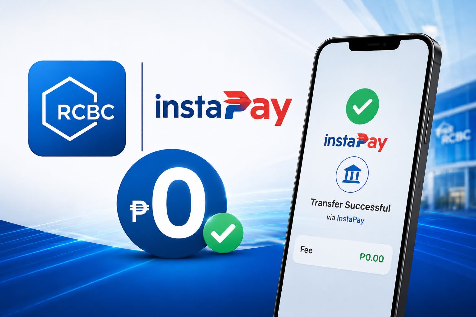 RCBC waives InstaPay fees via apps