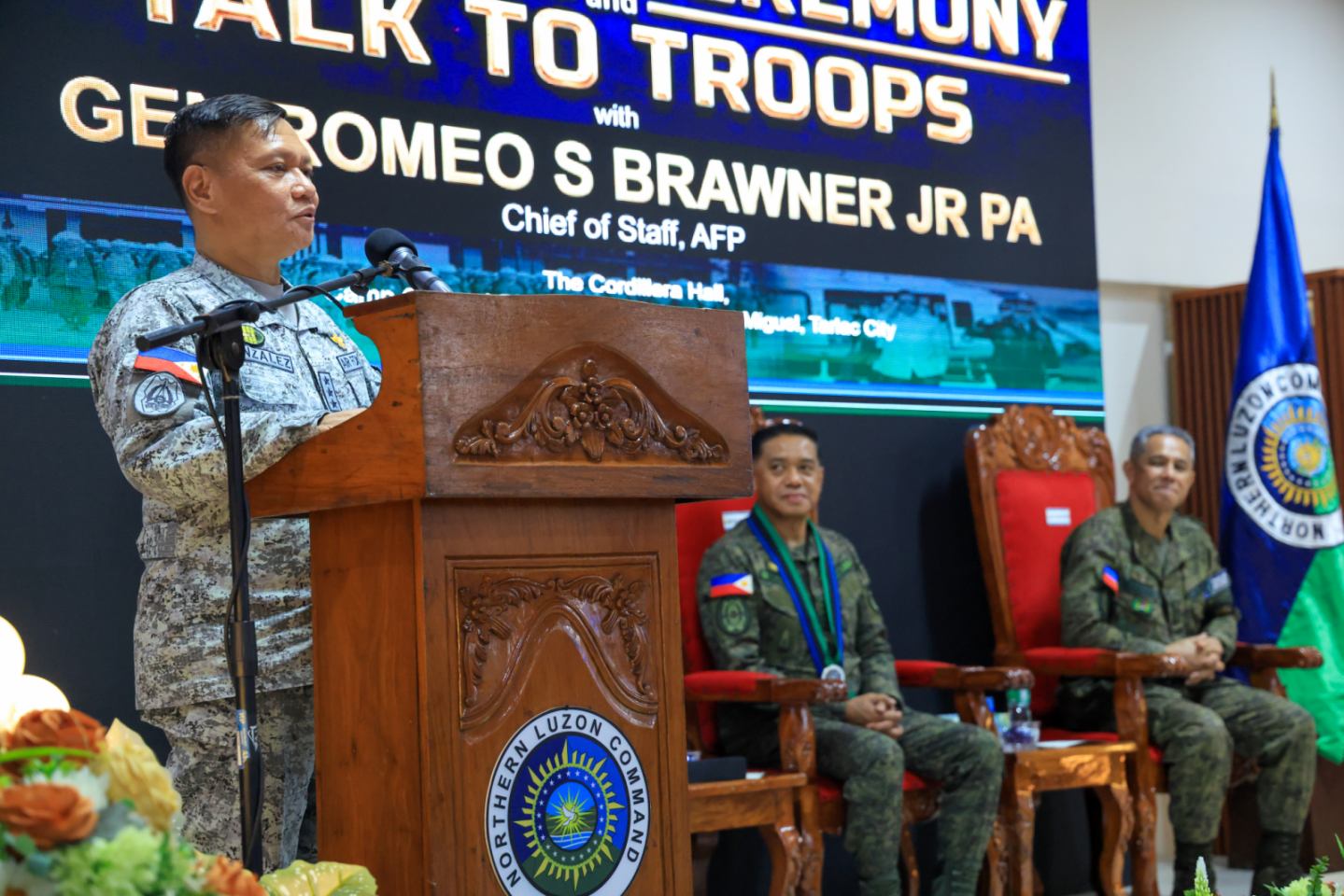 AFP chief honors NOLCOM troops during farewell visit