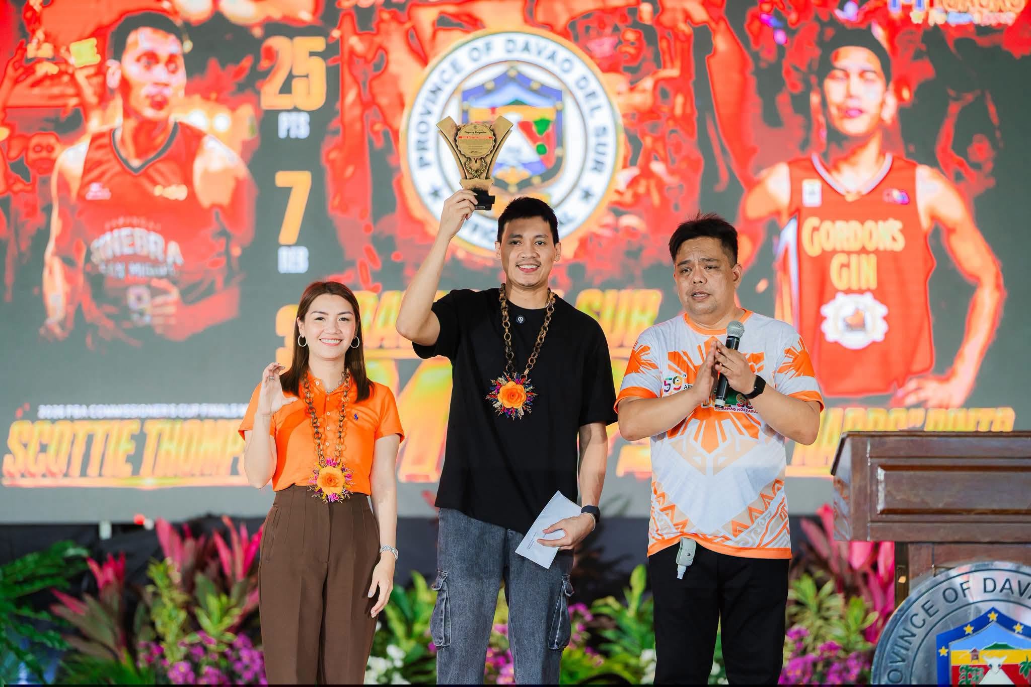 Davao del Sur honors Thompson, Pinto