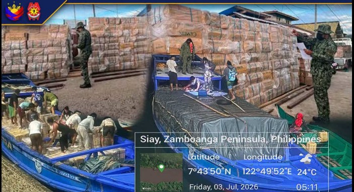 PNP seizes P22.29 million worth of illicit cigarettes in Zamboanga Sibugay