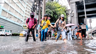 Floodwaters recede in Makati, Mandaluyong