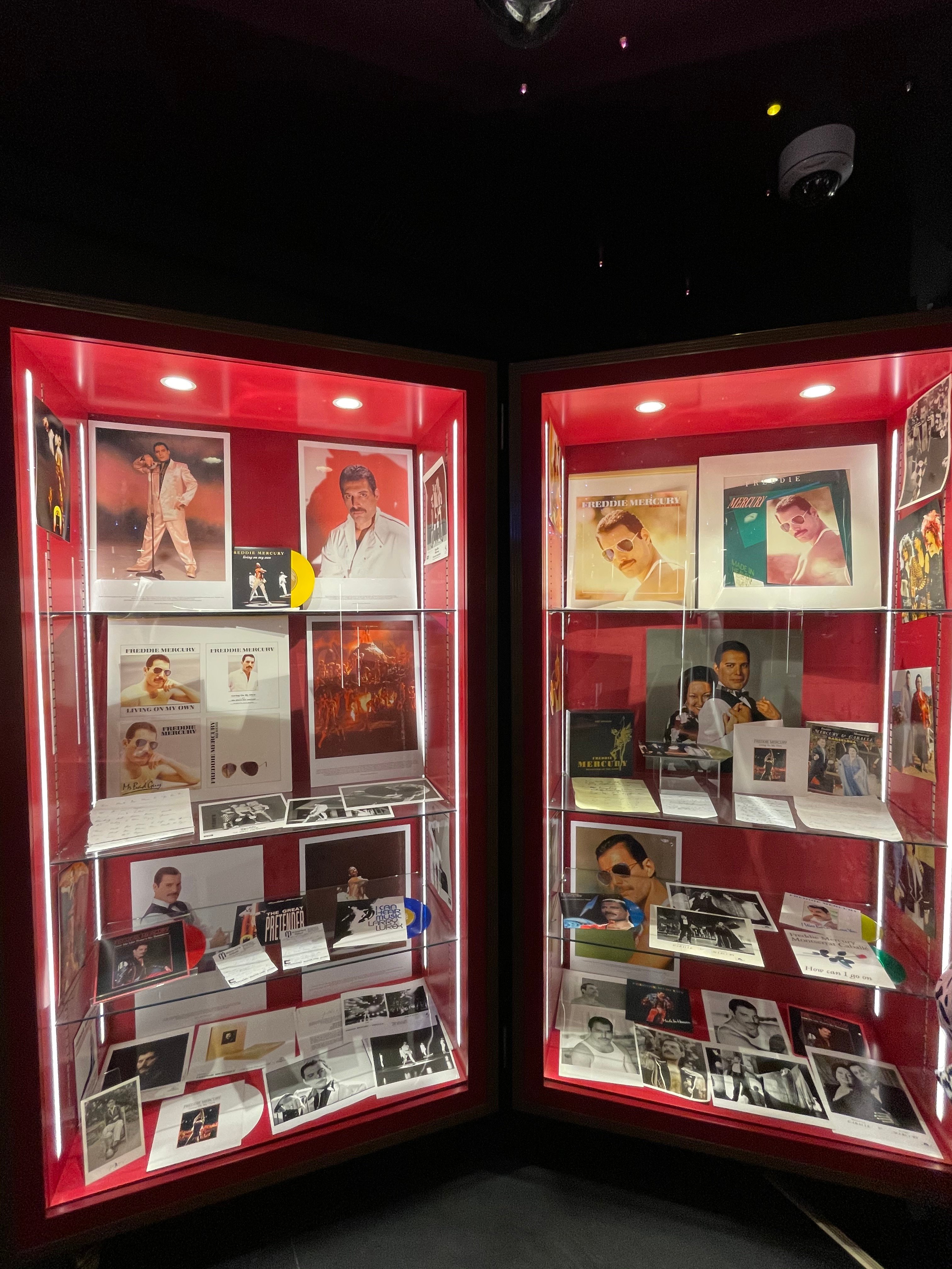 MEMORABILIA dedicated to Freddie Mercury.