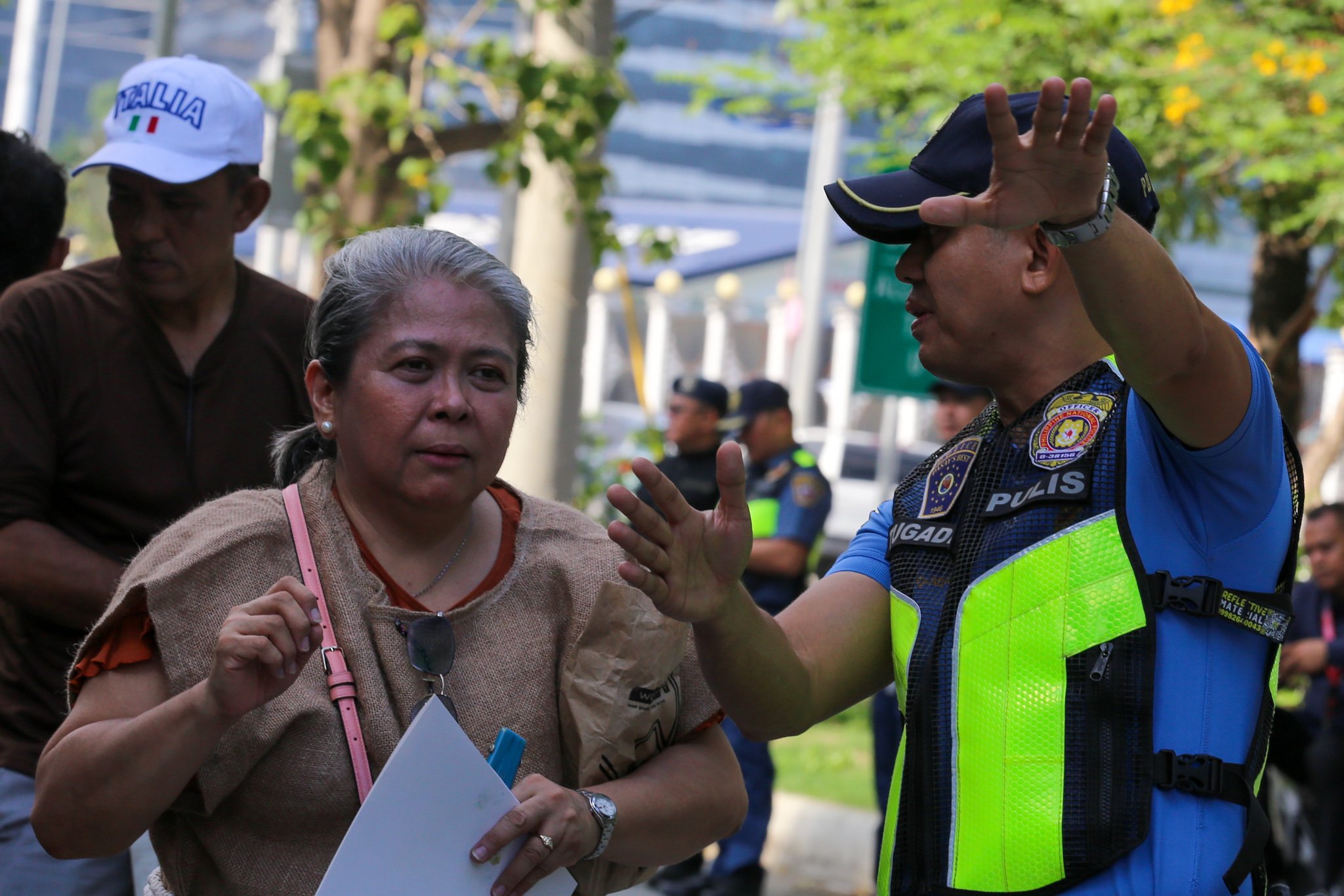Faith-based groups gather for the "Jericho Walk for Truth and Justice" outside the Philippine Senate along Diokno Boulevard in Pasay City on 04 July 2026. Participants call for integrity, accountability, and justice in the impeachment trial of Vice President Sara Duterte.