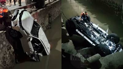 Senior citizen, sugatan matapos mahulog sa creek ang minamanehong SUV