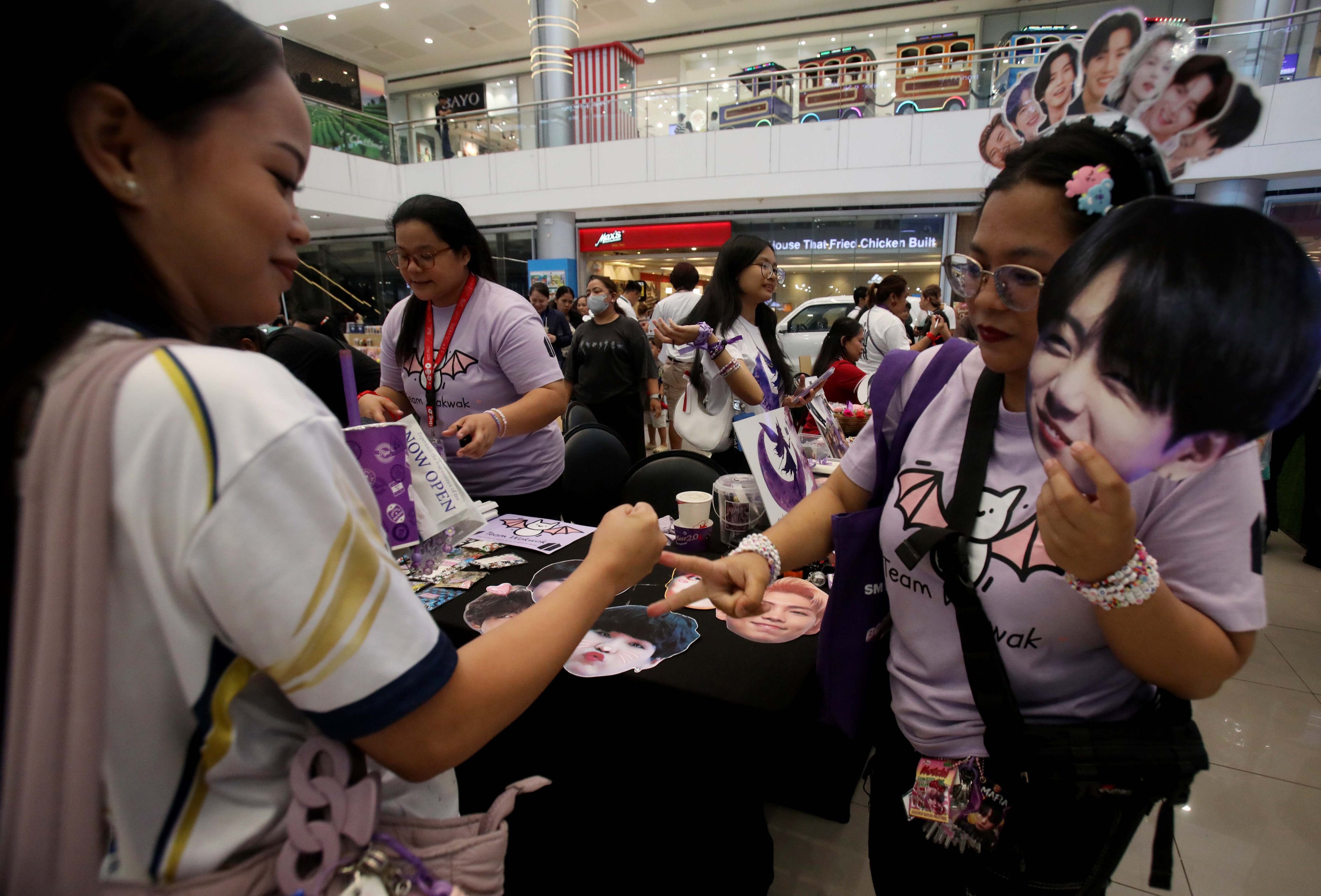 (July 04 2026) Fans of super Kpop group BTS dance and play during the BorahaEast 2.0 ARMY fan gathering at the SM City Masinag in Antipolo, Rizal on Saturday, July 4, 2026.. Photo/Analy Labor