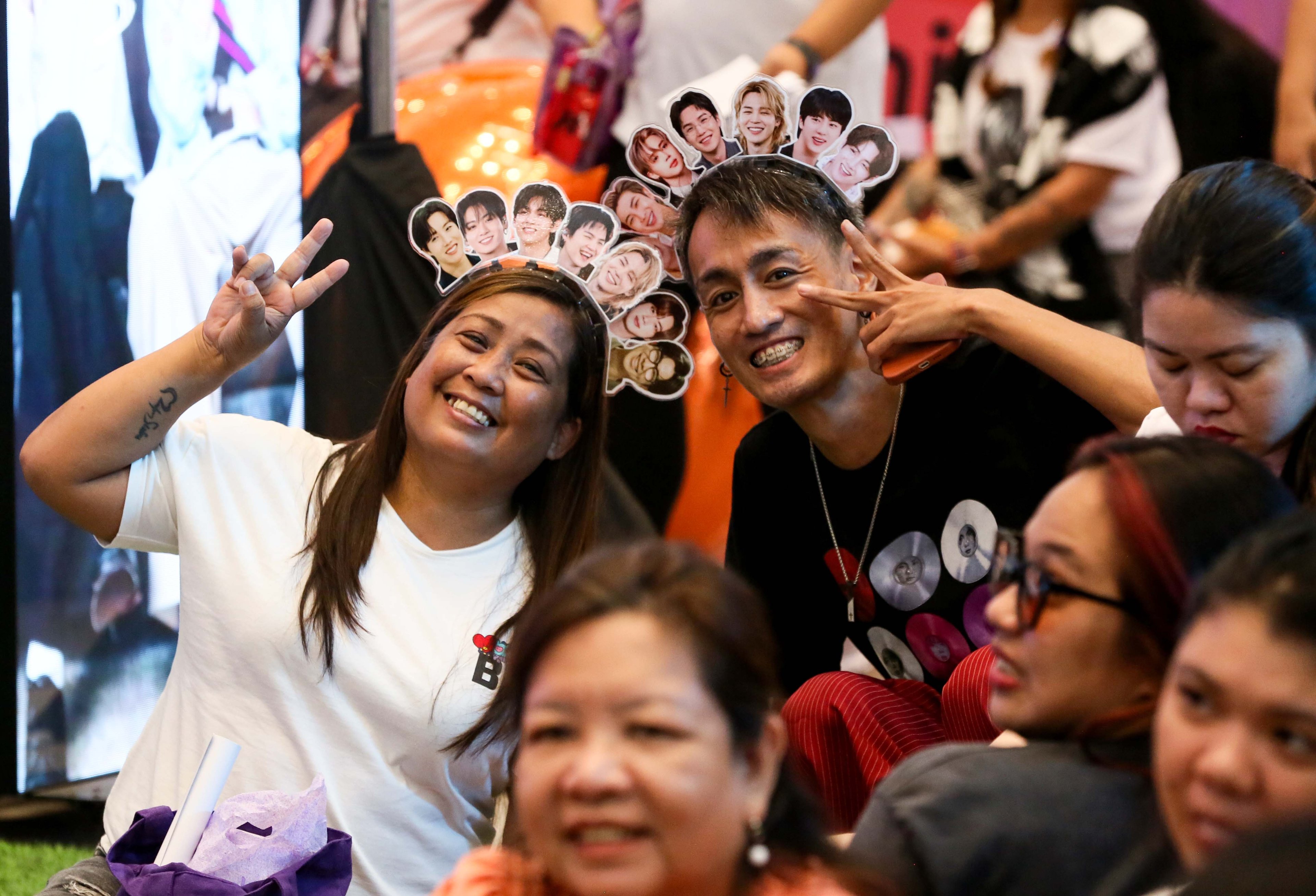 (July 04 2026) Fans of super Kpop group BTS dance and play during the BorahaEast 2.0 ARMY fan gathering at the SM City Masinag in Antipolo, Rizal on Saturday, July 4, 2026.. Photo/Analy Labor
