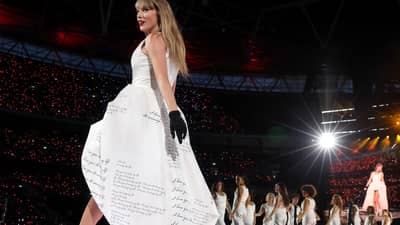 Taylor Swift at the Eras Tour.