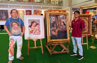 WILLY (left) and Joseph Layug (right) share a passion for art, carrying forward a legacy of creativity across generations.