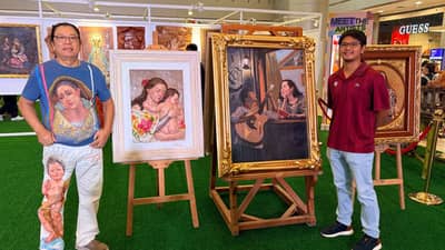 WILLY (left) and Joseph Layug (right) share a passion for art, carrying forward a legacy of creativity across generations.