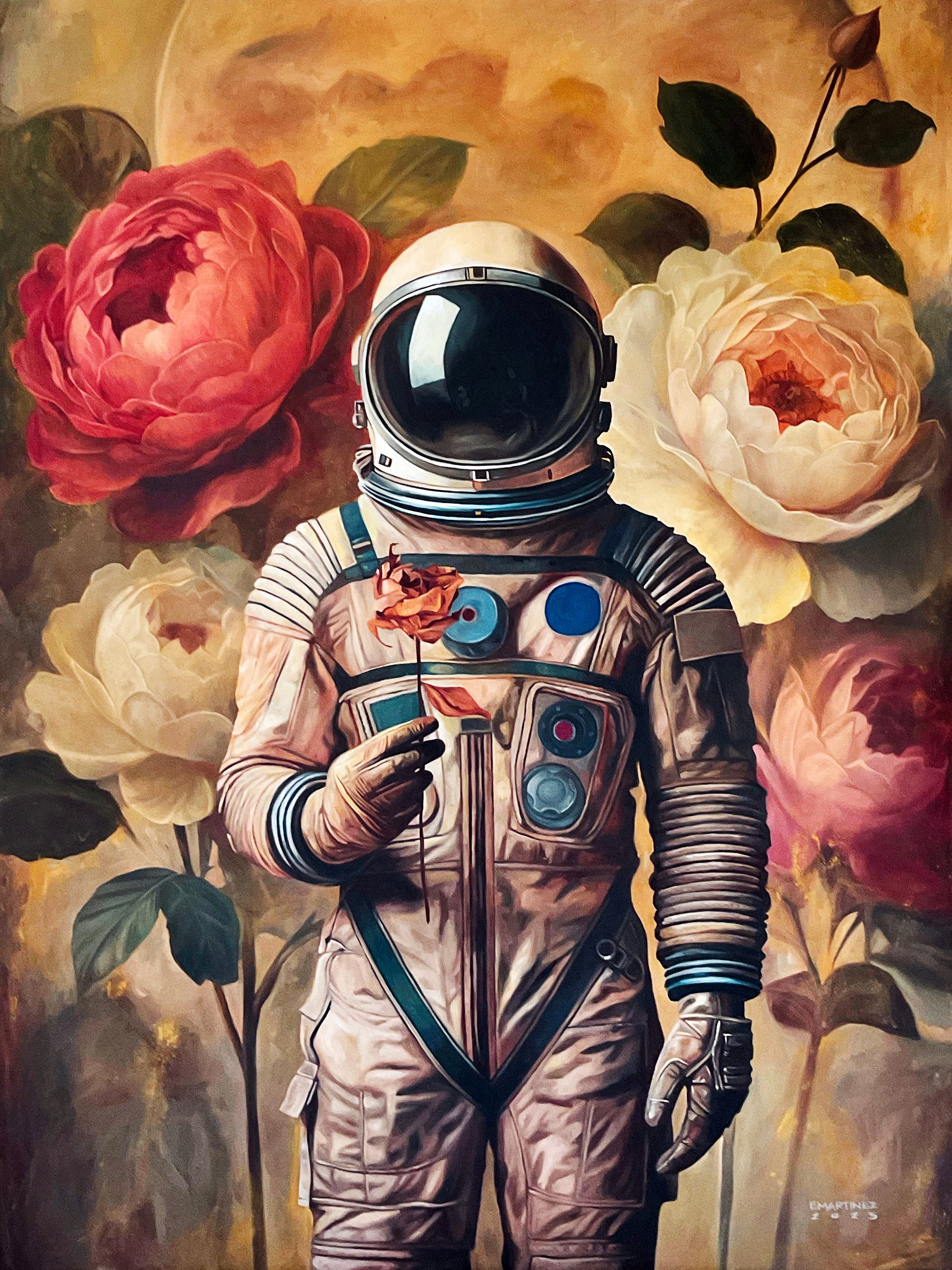 JOSE Edwin Martinez's 'Life in Transitions' 48 in x 36 in, oil on canvas, 2025.