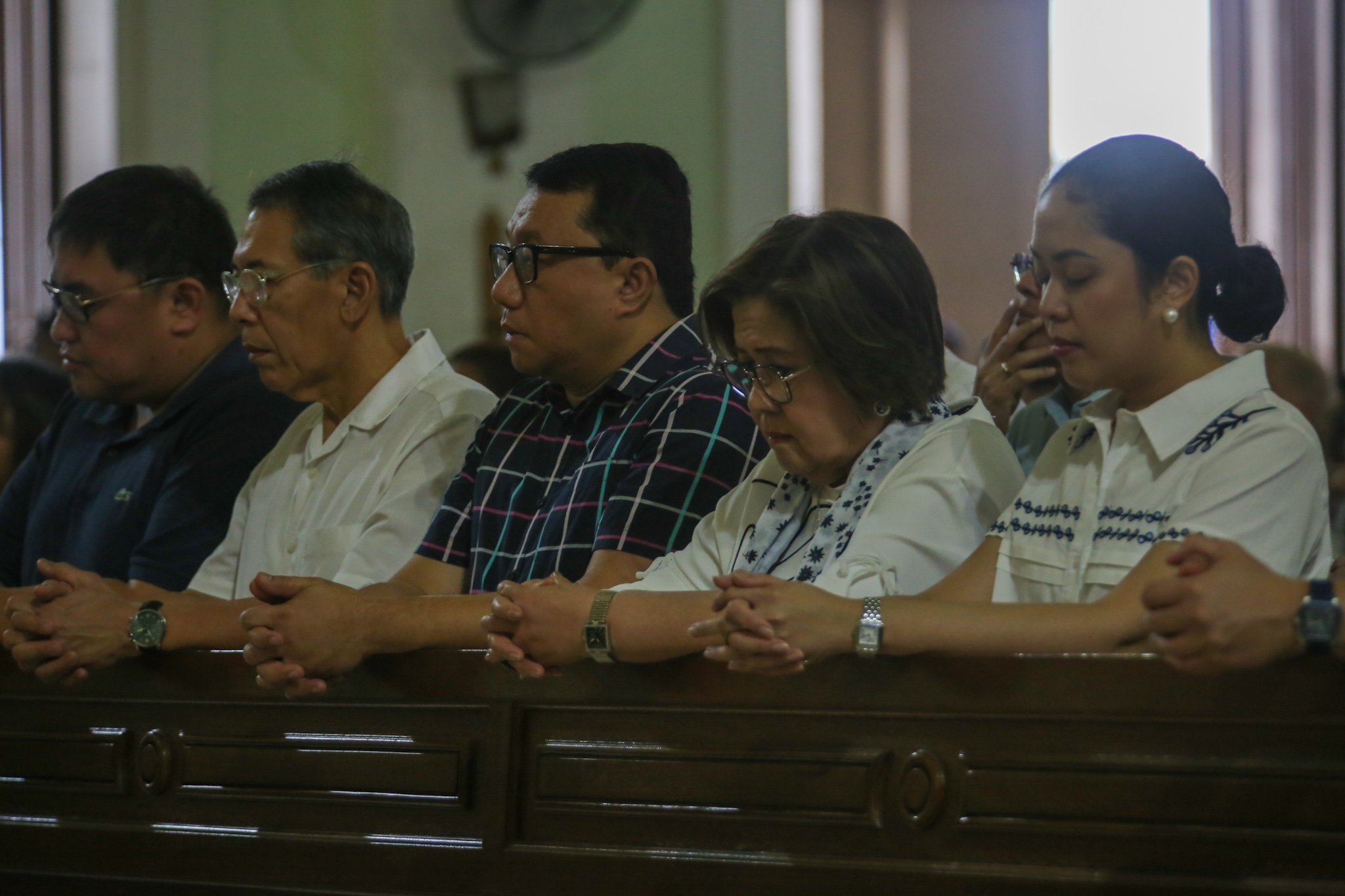 Impeachment prosecutors hear mass at the Archdiocesan Shrine of Jesus, the Way, the Truth and the Life