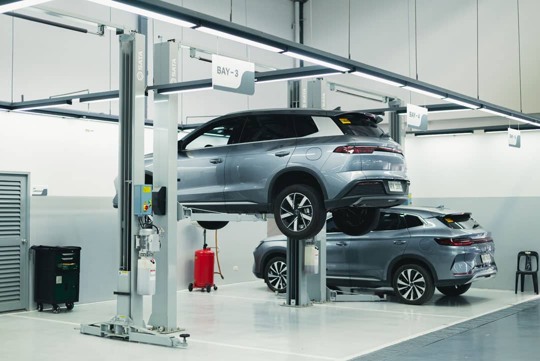 SERVICE bays at BYD Otis give customers a dedicated aftersales point as BYD Cars Philippines expands its dealership network.