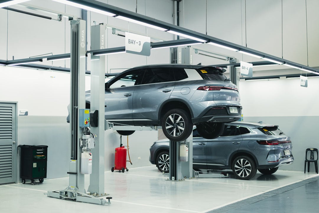 SERVICE bays at BYD Otis give customers a dedicated aftersales point as BYD Cars Philippines expands its dealership network.
