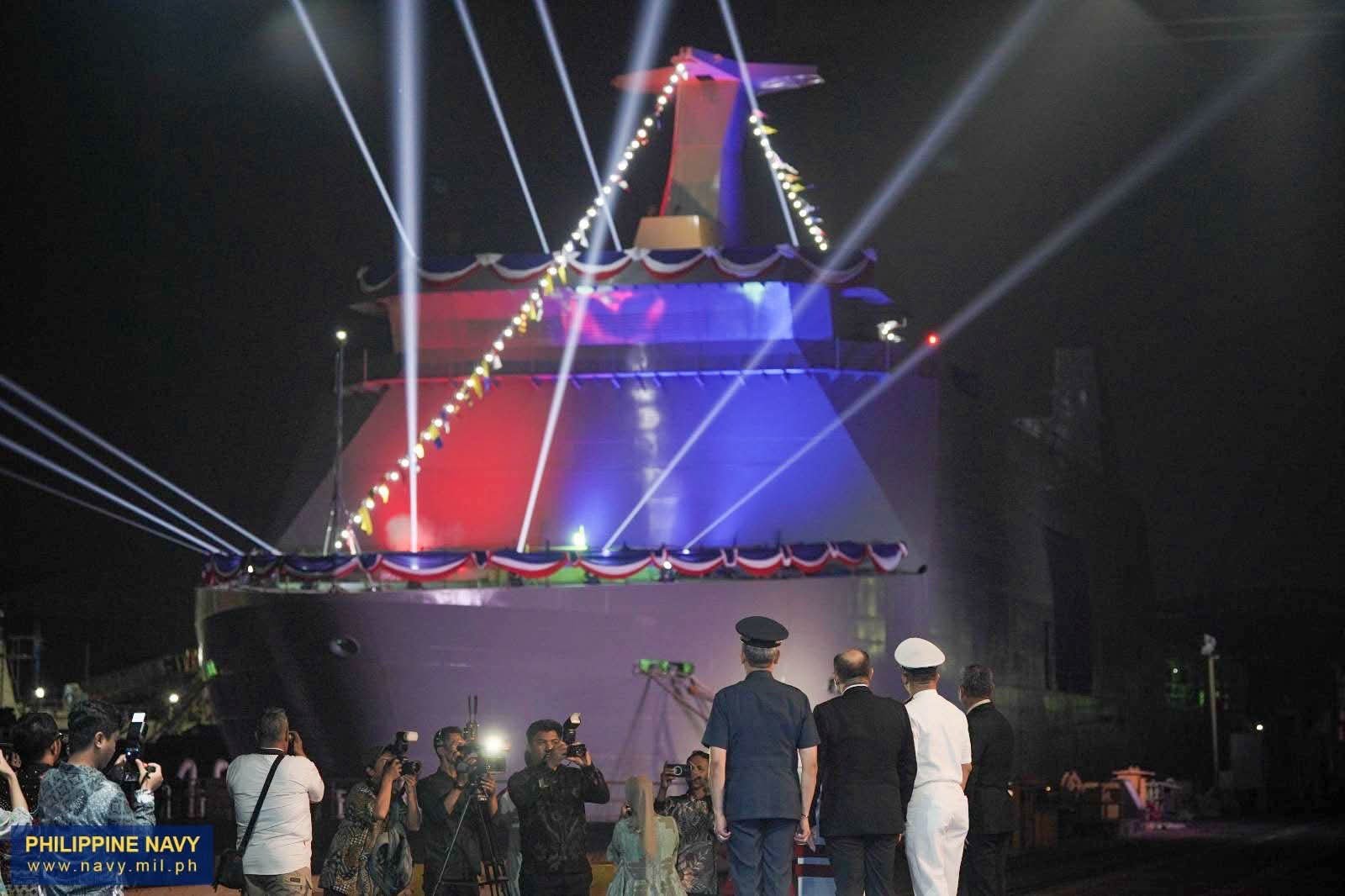 Philippine Navy launches new ship in Indonesia