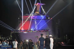 Philippine Navy launches new ship in Indonesia