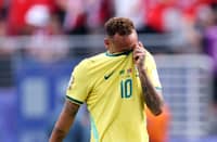 NEYMAR wipes off his tears after Brazil suffered a 1-2 loss to Norway in the Round of 16 of the FIFA World Cup on Sunday.