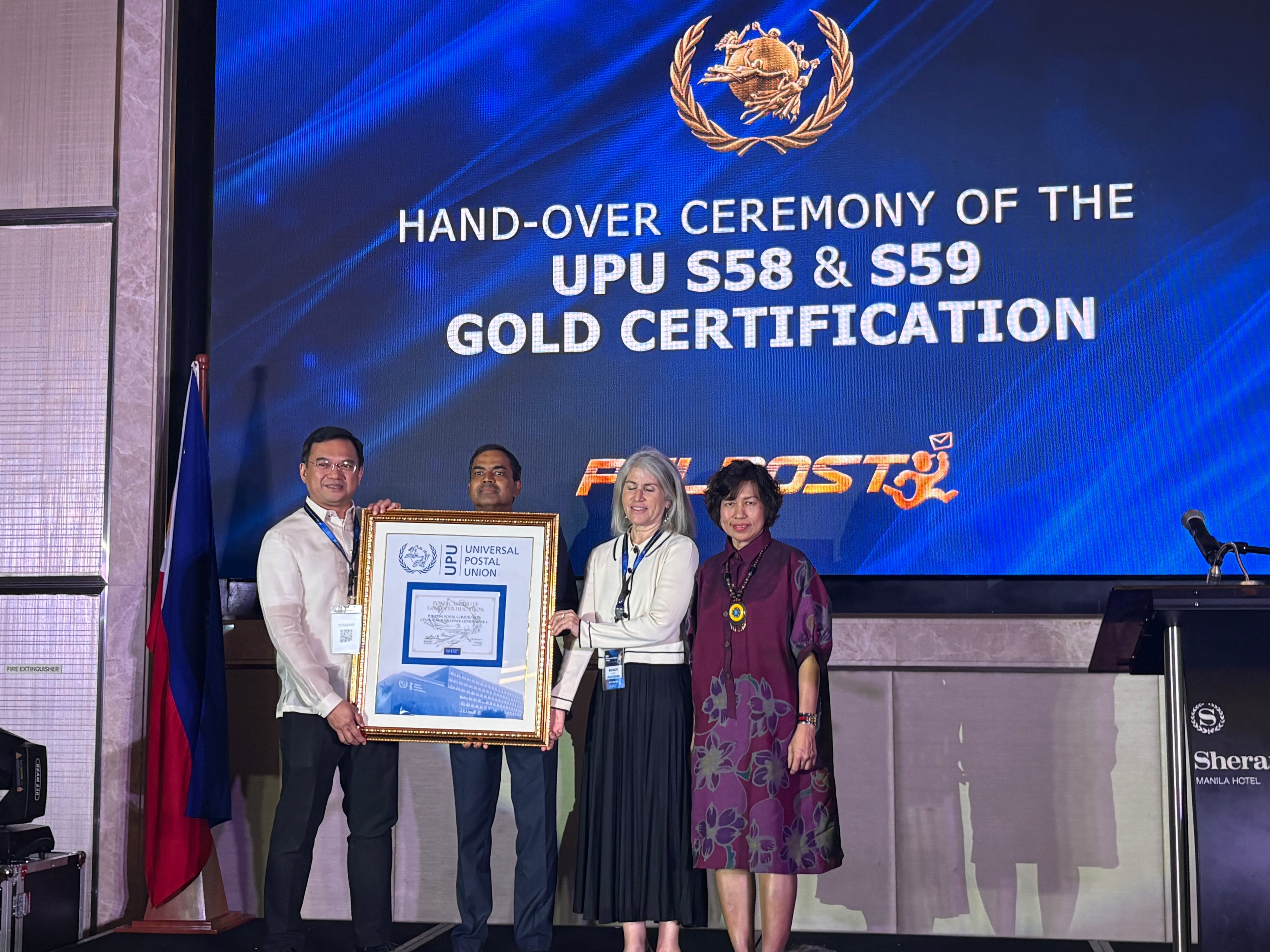 PHLPost earns UPU Gold certification
