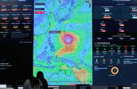 (July 07 2026) QCDRRMO Deputy for Hazard Monitoring Aleandra Rivera monitored the super typhoon with international name (Bavi) at QCDRRMO office in Quezon City on Tuesday July 7 2026, Bavi is expected to enter the Philippine Area of Responsibility (PAR) between Tuesday evening and early Wednesday, The super typhoon, which will be called Inday locally, will maintain its strength as it enters PAR, according to PAGASA. Photo/Analy Labor