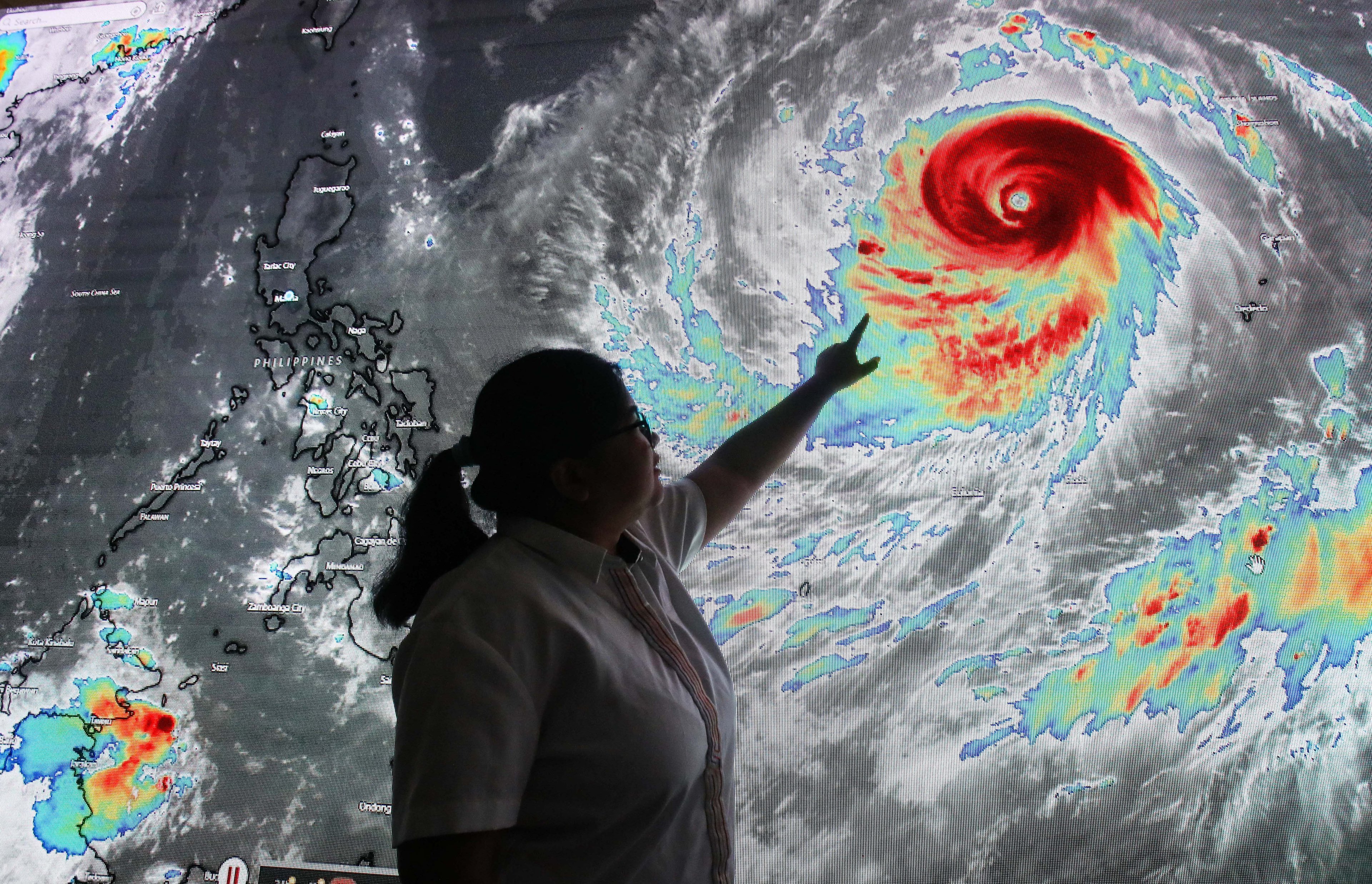 (July 07 2026) QCDRRMO Deputy for Hazard Monitoring Aleandra Rivera monitored the super typhoon with international name (Bavi) at QCDRRMO office in Quezon City on Tuesday July 7 2026, Bavi is expected to enter the Philippine Area of Responsibility (PAR) between Tuesday evening and early Wednesday, The super typhoon, which will be called Inday locally, will maintain its strength as it enters PAR, according to PAGASA. Photo/Analy Labor
