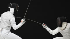 Resetting the touché for Phl fencing